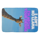 Geen Llama, ik ben boven je Drama Giraffe Badmat (Voorkant)