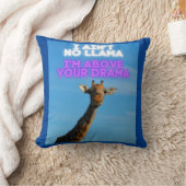 Geen Llama, ik ben boven je Drama Giraffe Kussen (Deken)