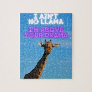 Geen Llama, ik ben boven je Drama Giraffe   Legpuzzel