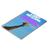Geen Llama, ik ben boven je Drama Giraffe Notitieboek (Linkerzijde)
