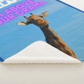 Geen Llama, ik ben boven je Drama Giraffe Sherpa Deken (3/4)