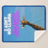 Geen Llama, ik ben boven je Drama Giraffe Sherpa Deken (Voorkant (horizontaal))