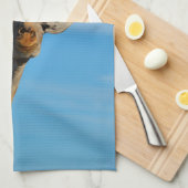 Geen Llama, ik ben boven je Drama Giraffe Theedoek (Quarter Fold)