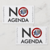 Geen Logo Agenda - Roepende kaarten Contactkaartje (Voorkant / Achterkant)