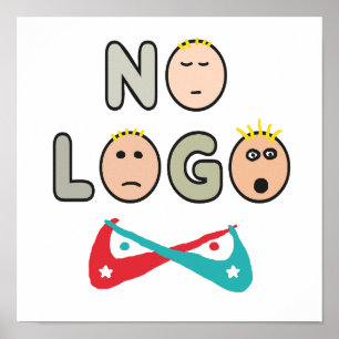 Geen Logo Anti Merk Kapitalist Poster