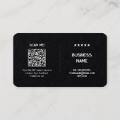 📲 Geen Logo Eenvoudige Google Review Premium Kaar Visitekaartje (Achterkant)