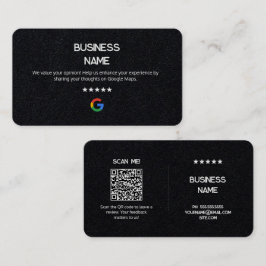 📲 Geen Logo Eenvoudige Google Review Premium Kaar Visitekaartje
