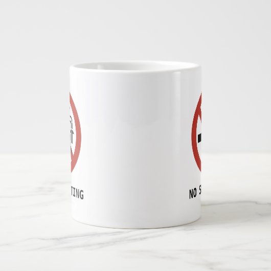 Geen Logo Jumbo-Mok in mindering brengen Grote Koffiekop (Voorkant)