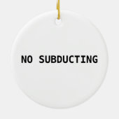 Geen Logo-Ornament afnemen Keramisch Ornament (Achterkant)