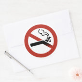 Geen Logo-Stickers in mindering brengen Ronde Sticker (Envelop)