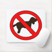 Geen logo's voor honden muismat (Met muis)
