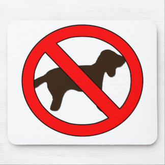 Geen logo's voor honden muismat