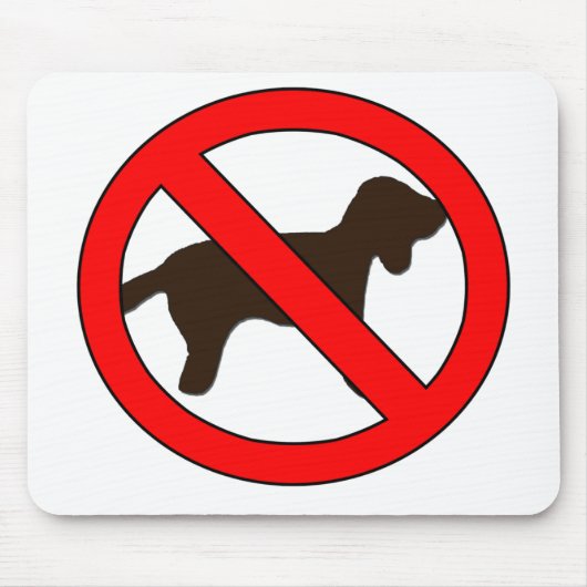 Geen logo's voor honden muismat (Voorkant)