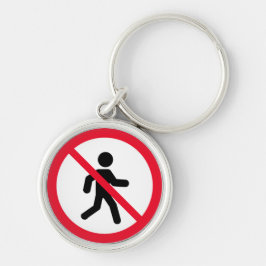 Geen loopteken | Premium-Sleutelhanger Sleutelhanger