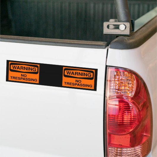 Geen loopvlakkig bumpersticker (Op Truck)