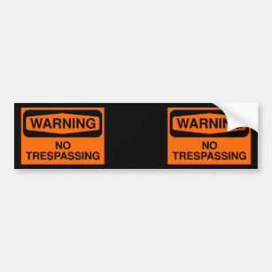 Geen loopvlakkig bumpersticker