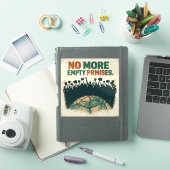 Geen loze beloftes meer –  klimaatstaking sticker (iPad Cover)