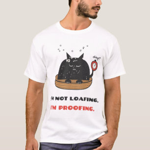 Geen Luiheid Bewijzend Kattenbrood Banketbakker Pu T-shirt
