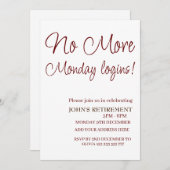 Geen Maandag Logins Grappig Details toevoegen Pens Kaart (Voorkant / Achterkant)