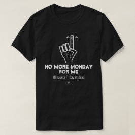 Geen maandag meer v2b t-shirt