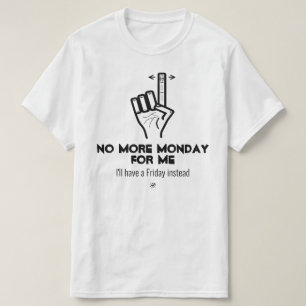 Geen maandag meer v2b t-shirt