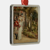 Geen, maar de moed verdient de rechtvaardigheid" metalen ornament (Rechts)