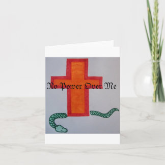 Geen macht over mij Note Kaart