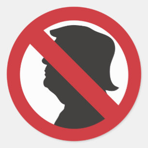 Geen MAGA/Anti-Trump Silhouette Sticker