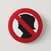 Geen MAGA/Button tegen Trump Ronde Button 5,7 Cm (Voorkant)