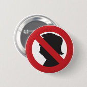 Geen MAGA/Button tegen Trump Ronde Button 5,7 Cm (Voorkant /achterkant)