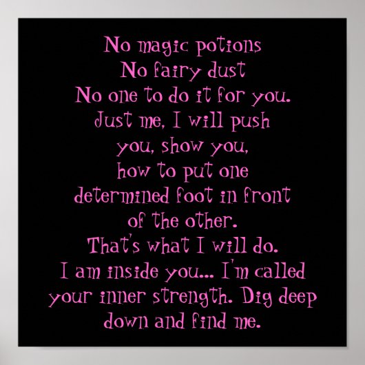 Geen magische opties poster (Voorkant)