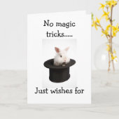 GEEN MAGISCHE TRICKS=JUST COOL16th BIRTHDAY WISHEE Kaart (Gele Bloem)