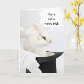 GEEN MAGISCHE TRUC = KNUFFELIGE VERJAARDAGSWENS KAART (Gele Bloem)