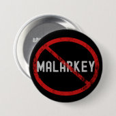 Geen Malarkey Button (Voorkant /achterkant)