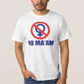 Geen Mama (voor en achter) T-shirt (Voorkant)