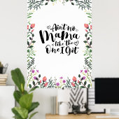 Geen mama zoals die ik kreeg poster (Thuiskantoor)