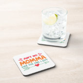 Geen mama zoals ik heb mama liefde retro V Bier Onderzetter (Rechterzijde)