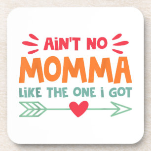 Geen mama zoals ik heb mama liefde retro V Bier Onderzetter