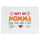 Geen mama zoals ik heb mama liefde retro V Groot Cadeauzakje (Achterkant)