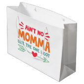 Geen mama zoals ik heb mama liefde retro V Groot Cadeauzakje (Achterkant Gekanteld)