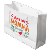Geen mama zoals ik heb mama liefde retro V Groot Cadeauzakje (Voorkant Gekanteld)