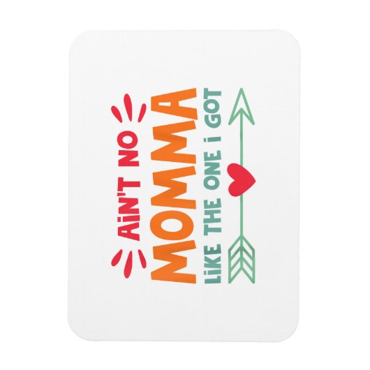 Geen mama zoals ik heb mama liefde retro V Magneet (Verticaal)