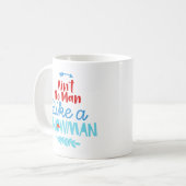 Geen Man als een Snowman Coffee Mok (Voorkant links)