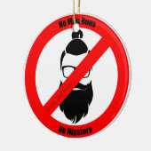 Geen Man Buns Geen Hipsters Keramisch Ornament (Links)