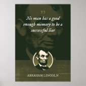 Geen man heeft een goed genoeg geheugen om succesv poster (Voorkant)