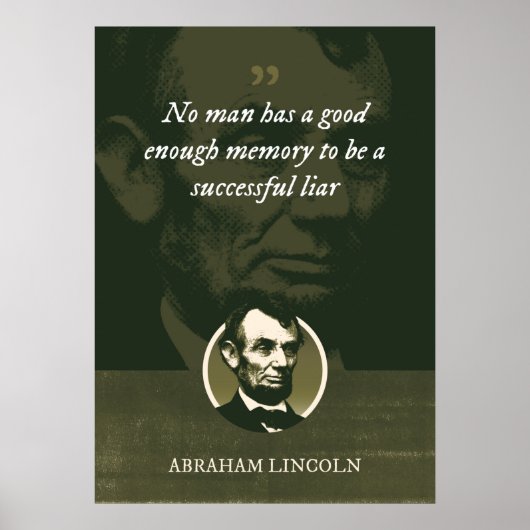 Geen man heeft een goed genoeg geheugen om succesv poster (Voorkant)