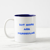 Geen man is een eiland.. maar sommige zijn schiere tweekleurige koffiemok (Links)