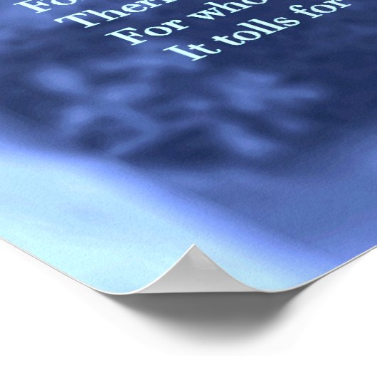 Geen Man is een eiland Poster (Hoek)