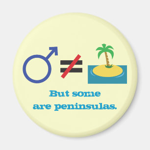 Geen man is een eiland (symbolen)...sommige zijn s magneet