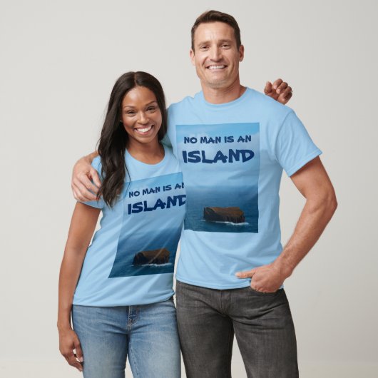 Geen Man is een eiland T-shirt (Unisex)